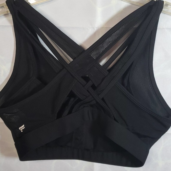 Fabletics Black Mesh Multistrap Athletic Top Sz S - Picture 3 of 7
